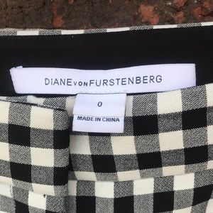 Diane von furstenberg gingham pants